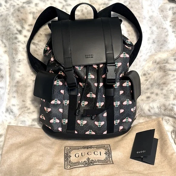 🎒GUCCI GG SUPREME BESTIARY BACKPACK!✨BRAND NEW✨LIMITED EDITION!! NWOT! UNISEX! - Picture 3 of 11
